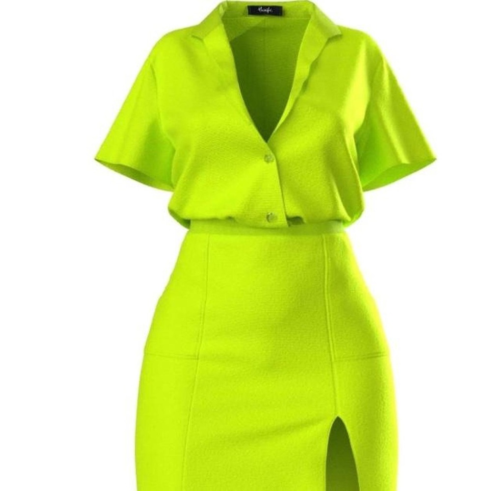 Hanifa Vibrant Lime Women's Set